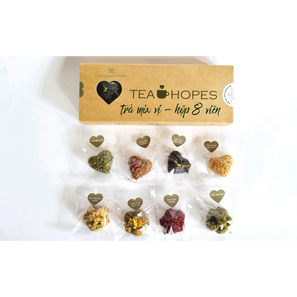 [HÀNG CAO CẤP] Tea Hopes - Trà viên hoa thảo mộc mix 8 vị - 105g | BigBuy360 - bigbuy360.vn