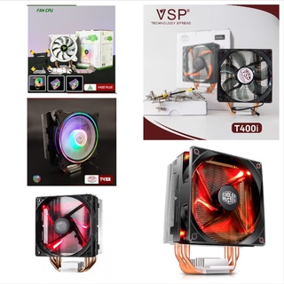 Fan cpu led rgb gắn cho sk 775/1155/1151/1200/amd vsp v400 plus, cooler master t400i - t400l