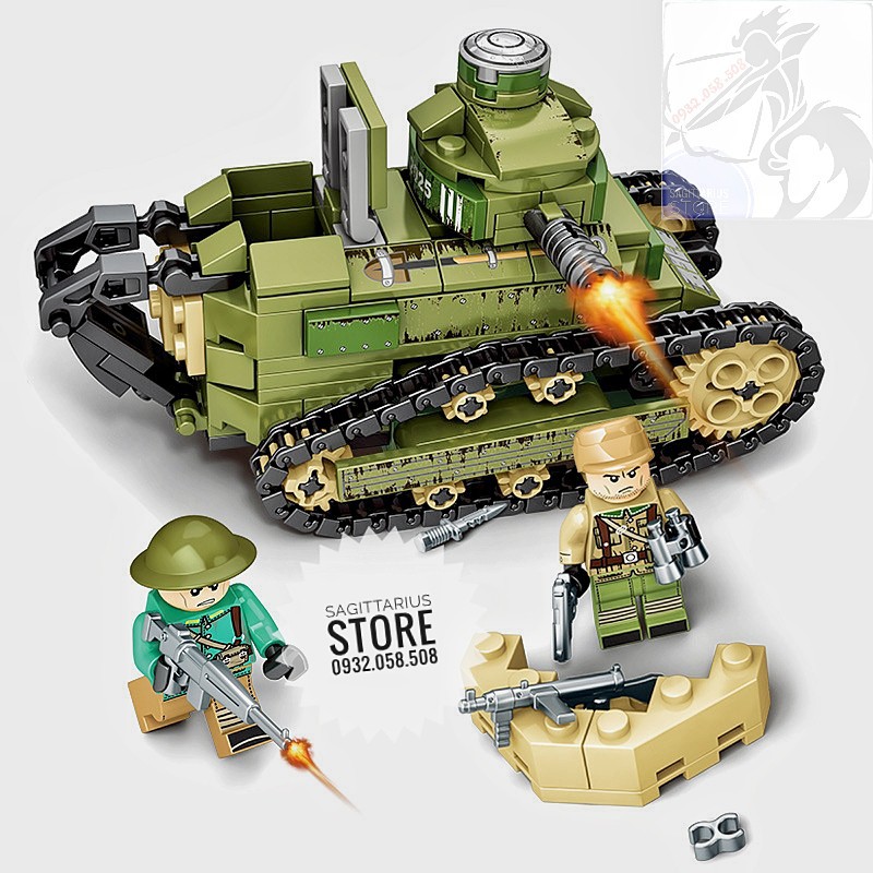 Lego Sembo 101269 Lắp Ráp Xe Tank Chiến Đấu