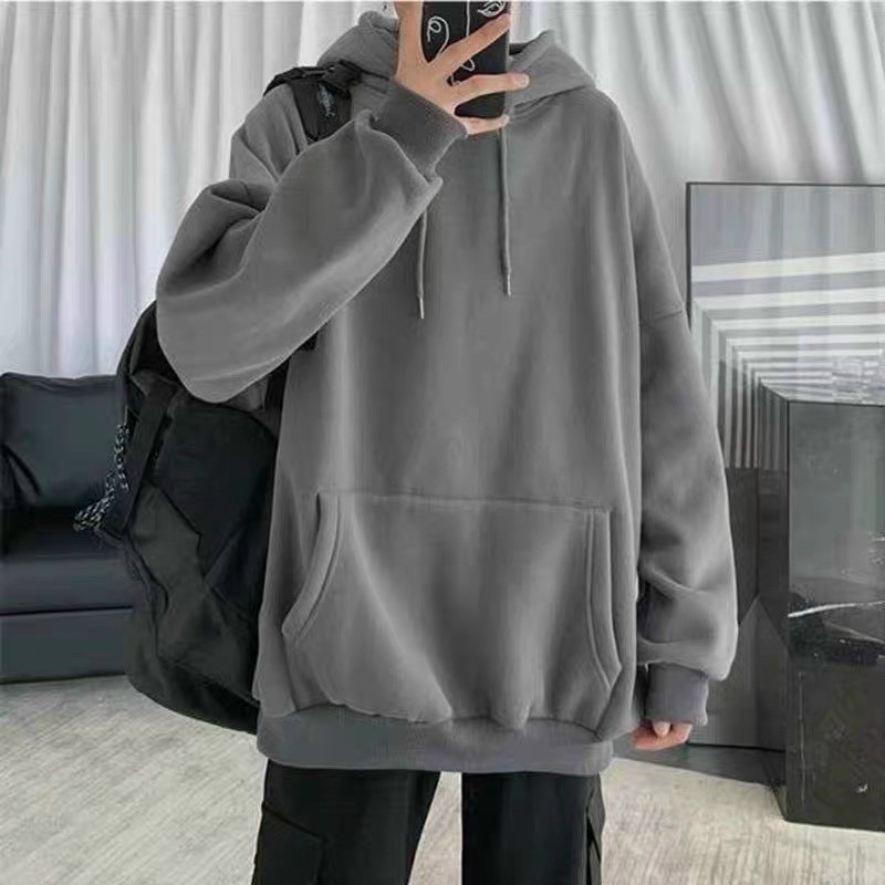 áo hoodie nỉ bông - xám chuột | BigBuy360 - bigbuy360.vn