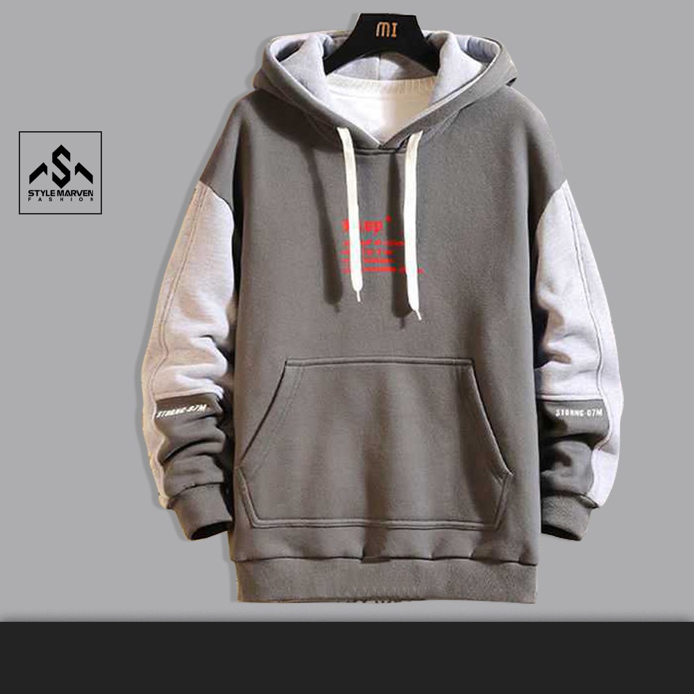 Áo hoodie nỉ nam có mũ thiết kế túi lớn in chữ KXEP cá tính thời trang STYLE MARVEN - AO TOP NAM 90000190