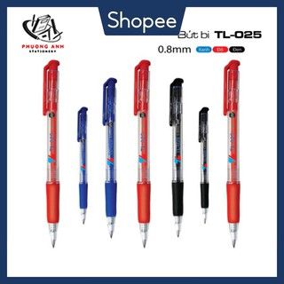 [CHÍNH HÃNG] Bút Bi Bấm/Viết Bi Bấm Thiên Long TL-025 - Ngòi 0.8mm