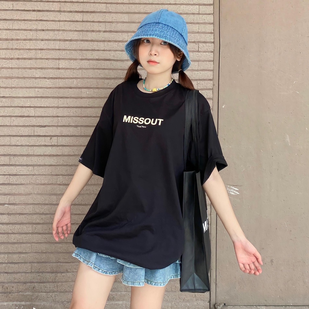 Áo thun nam nữ, áo phông MISSOOUT unisex form rộng chất cotton mát mịn thấm hút mồ hôi in hình siêu đẹp