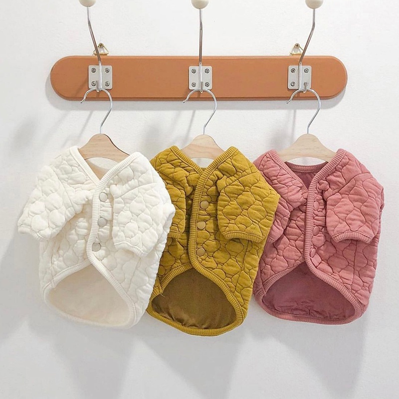 Áo Khoác Cotton Dày Ấm Áp Cho Thú Cưng Chó Mèo Poodle Pomeranian Schnauzer Yorkshire