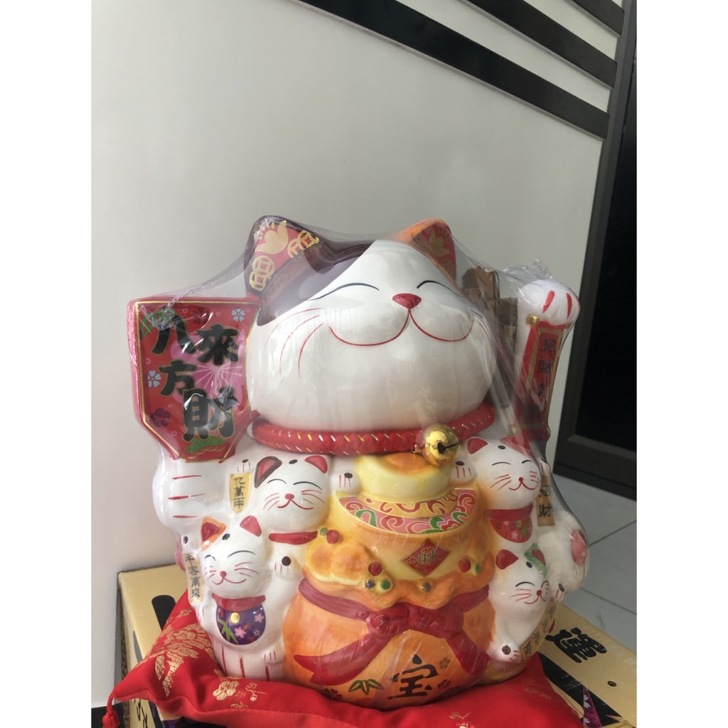 mèo vẫy thần tài - Mèo đại phúc đại cát cao 30cm