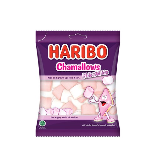 Kẹo Xốp Haribo Chamallows Pink & White 150g