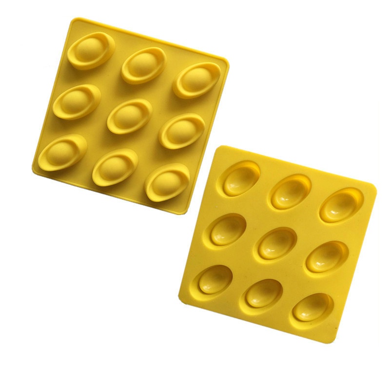 Khuôn Làm Bánh / Xà Phòng 9 Ngăn Màu Sắc Đơn Giản Tiện Dụng Cho Nhà Bếp Diy