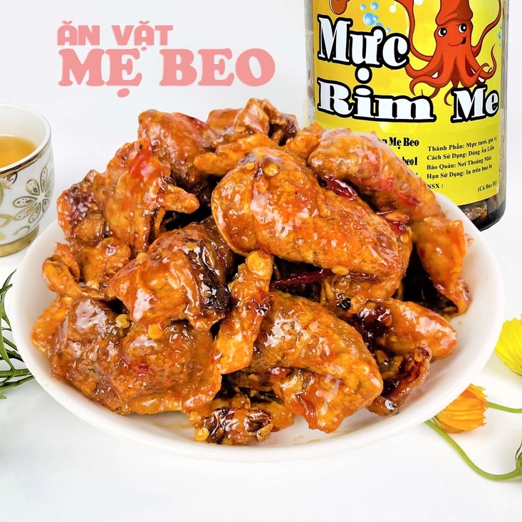 300Gr Mực rim me nguyên con Mẹ Beo đồ ăn vặt cực ngon