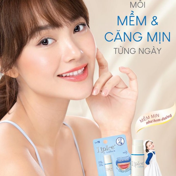 Son dưỡng không màu  Lipice Mentholatum 4.3g - 5 mùi hương giúp môi căng mọng mềm mịn hết khô nẻ