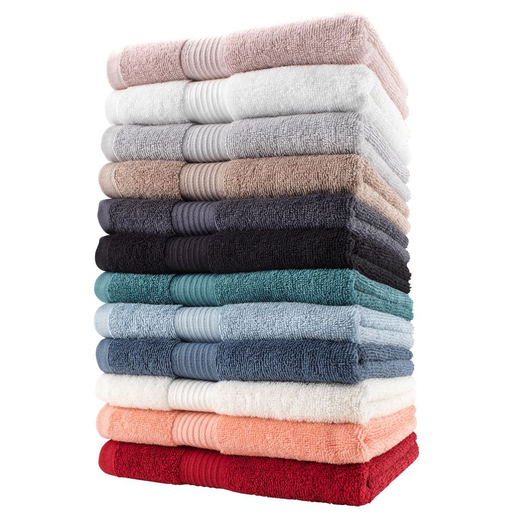 Khăn tắm cotton JYSK KARLSTAD màu xanh 70X140Cm