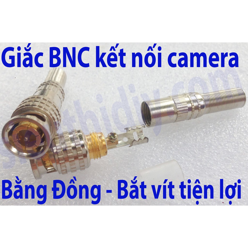 Giắc BNC tín hiệu camera lò xo lõi đồng - vặn bắt vít, chất lượng cao - tiện lợi