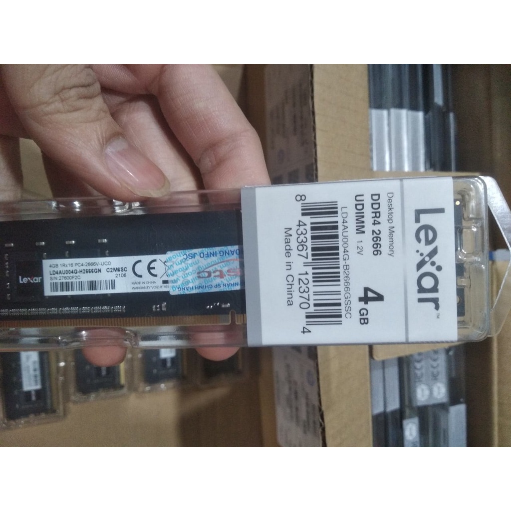 Bộ nhớ trong DDR4 LEXAR  4G/8G 2666 BH 36 tháng - hàng chính hãng