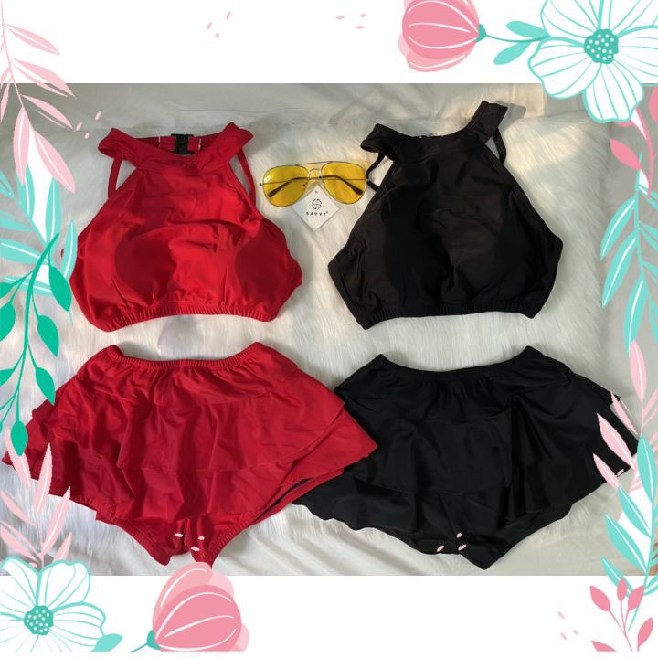 Bikini Tắm Biển 2 Mảnh Dáng Váy Có Quần Trong Kín Đáo Đồ Bơi 2 Mảnh Thời Trang | BigBuy360 - bigbuy360.vn
