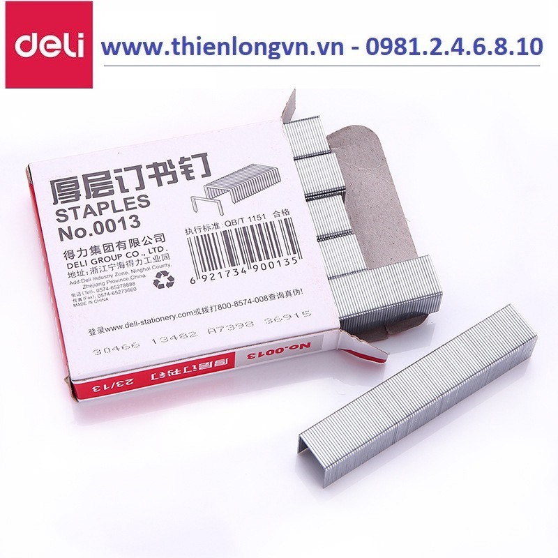 Ghim dập giấy 23/13 Deli E0013