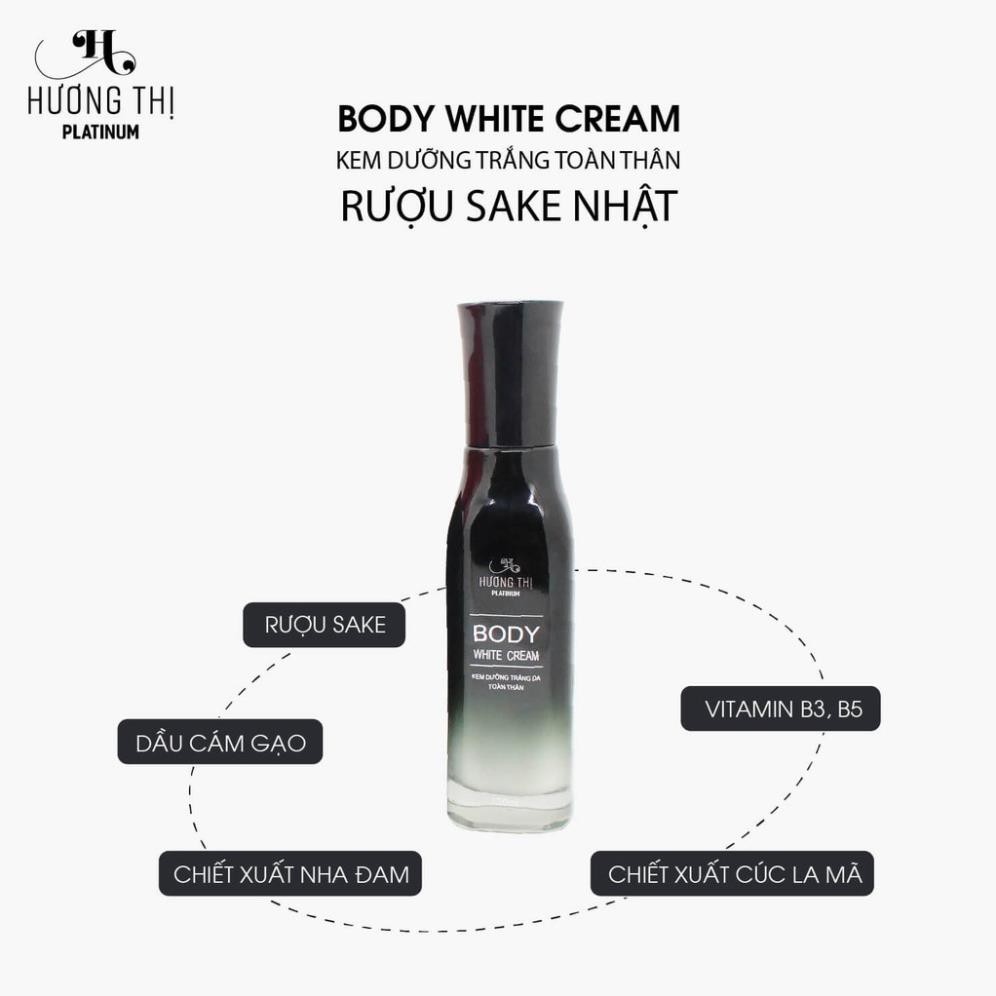 Kem Dưỡng Trắng Da Toàn Thân Hương Thị Rượu Sake Nhật - Body White Cream 120ml TĐl Nhàn Trương