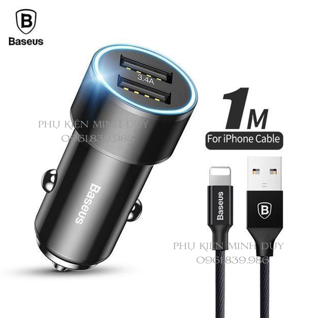 Bộ tẩu sạc nhanh đa năng dùng cho xe hơi Baseus Type-C PD Fast Charge 36W &amp; USB QC 3.0