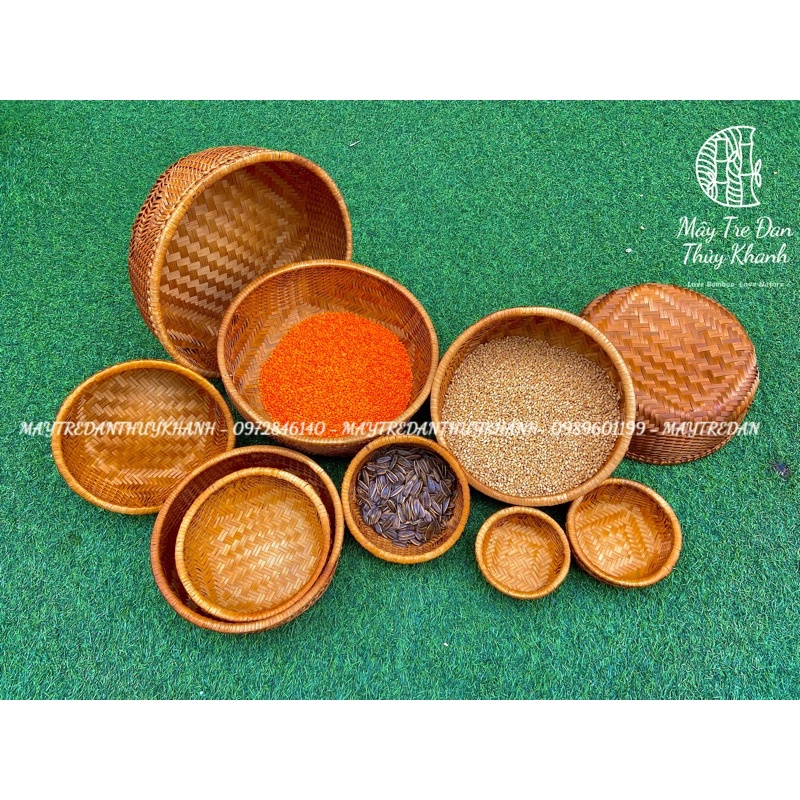 Thúng thanh hoá trang trí, mủng đựng đồ, giỏ decor trang trí