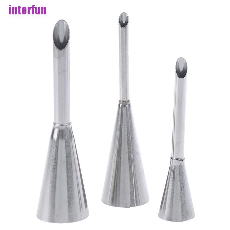 Bộ 3 Khuôn Làm Bánh Hình Bánh Bằng Thép Không Gỉ Tiện Lợi