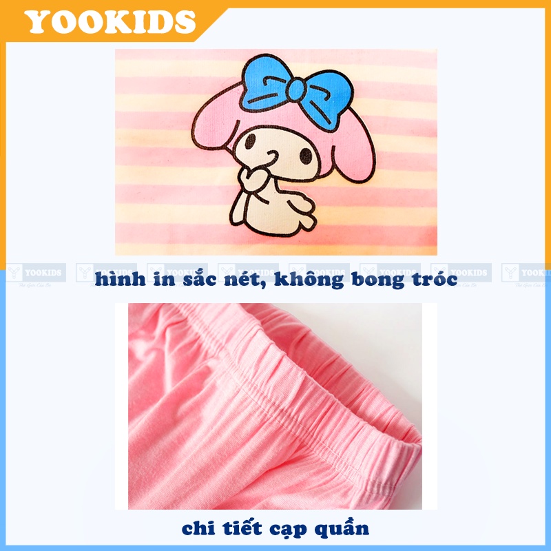 Bộ thu đông cho bé YOOKIDS hoạt tiết kẻ sọc chất cotton co giãn 4 chiều, Đồ bộ cho bé trai bé gái 1 2 3 4 5 tuổi