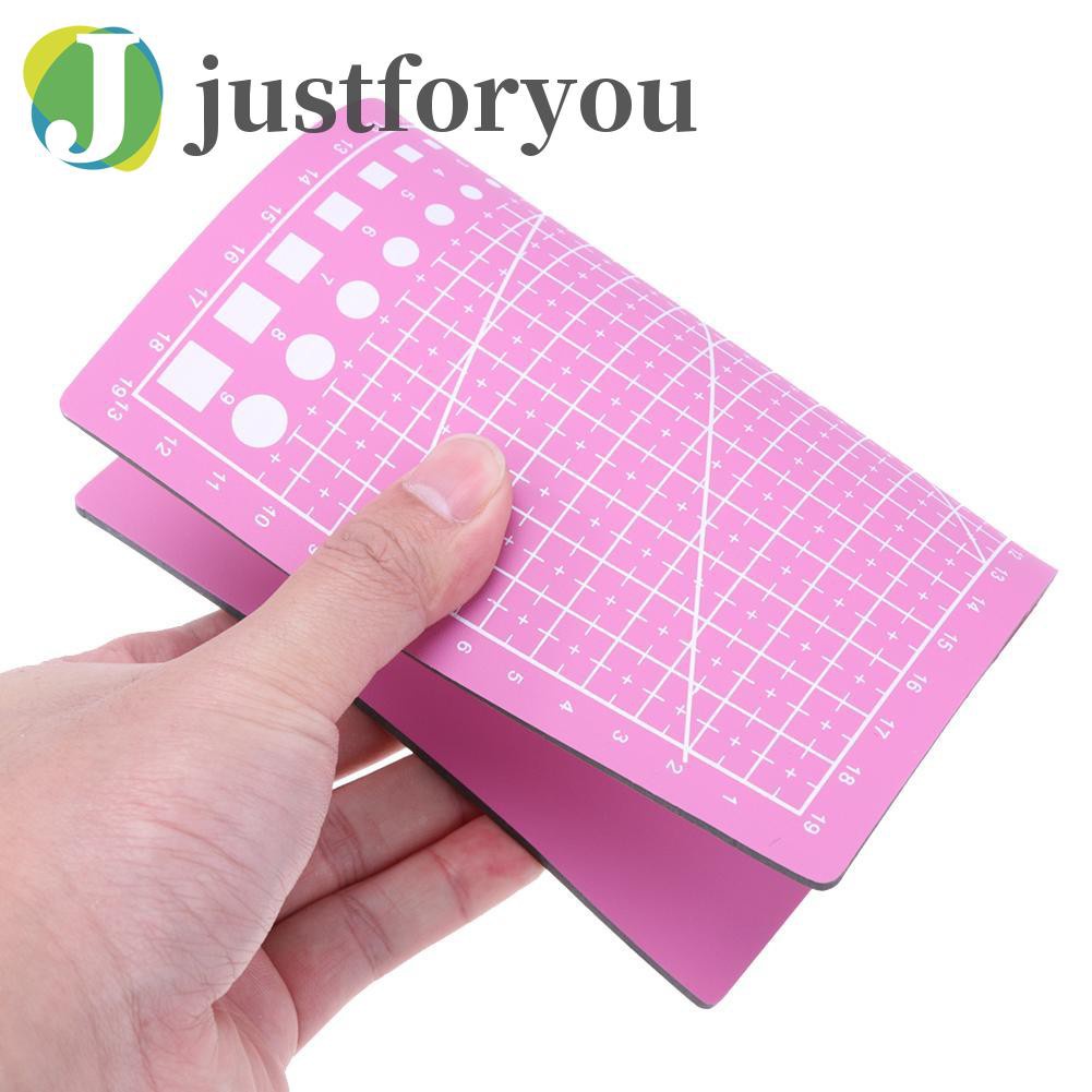 Justforyou2 PVC Cutting Board DIY Patchwork Mat Pad Self-healing Leather Cutting Mat