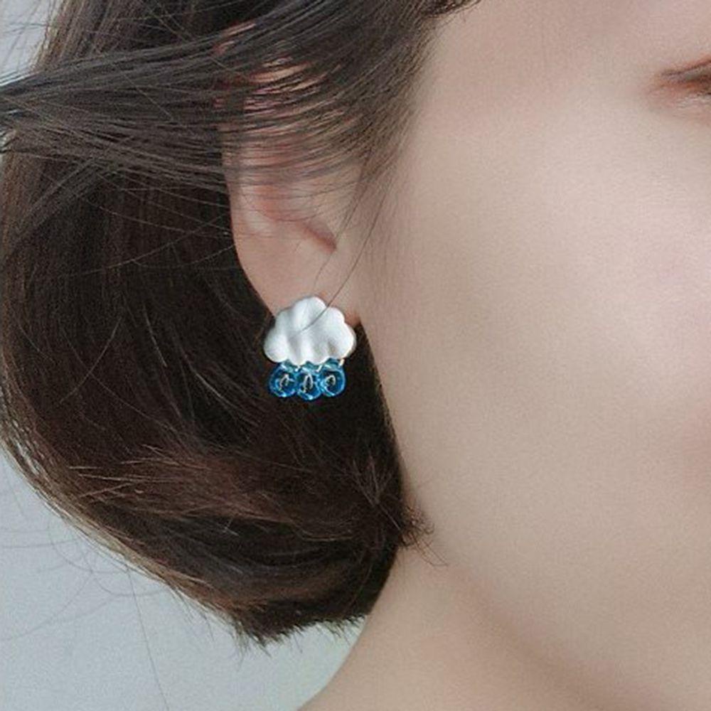 BACK2LIFE Bông Tai Hình Đám Mây Thời Trang