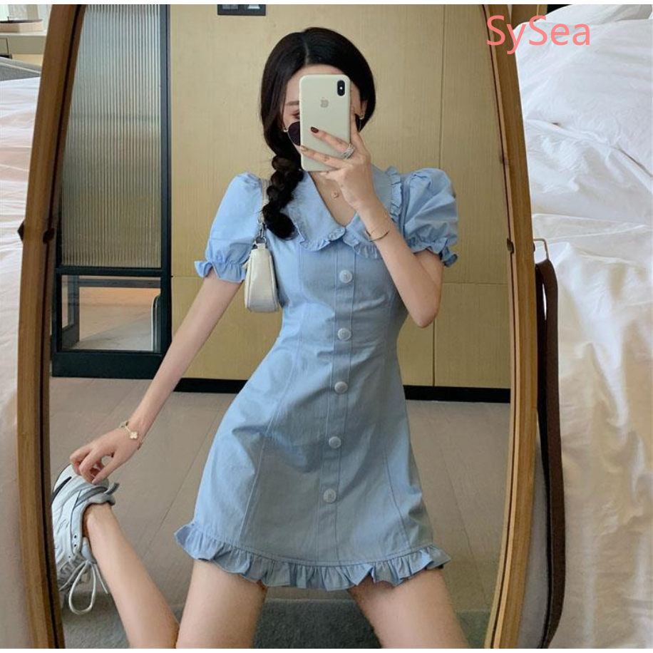 Đầm Midi Tay Ngắn Thời Trang Mùa Hè Cho Nữ