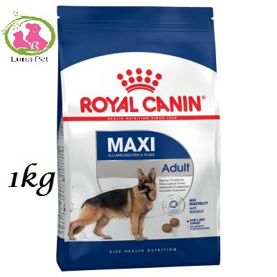 Thức ăn khô dành cho chó kích thước lớn trưởng thành 1kg -  Royal Canin Maxi Adult 1kg - thức ăn cho chó Royal Canin