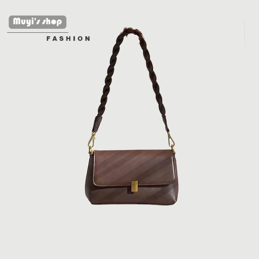 Túi Đeo Chéo Nữ Dáng Vuông Phong Cách Retro Thời Trang