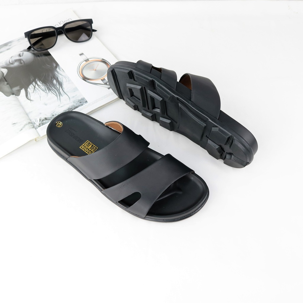 Dép nam quai da thời trang DU9288/8 - GIÀY GIAVY