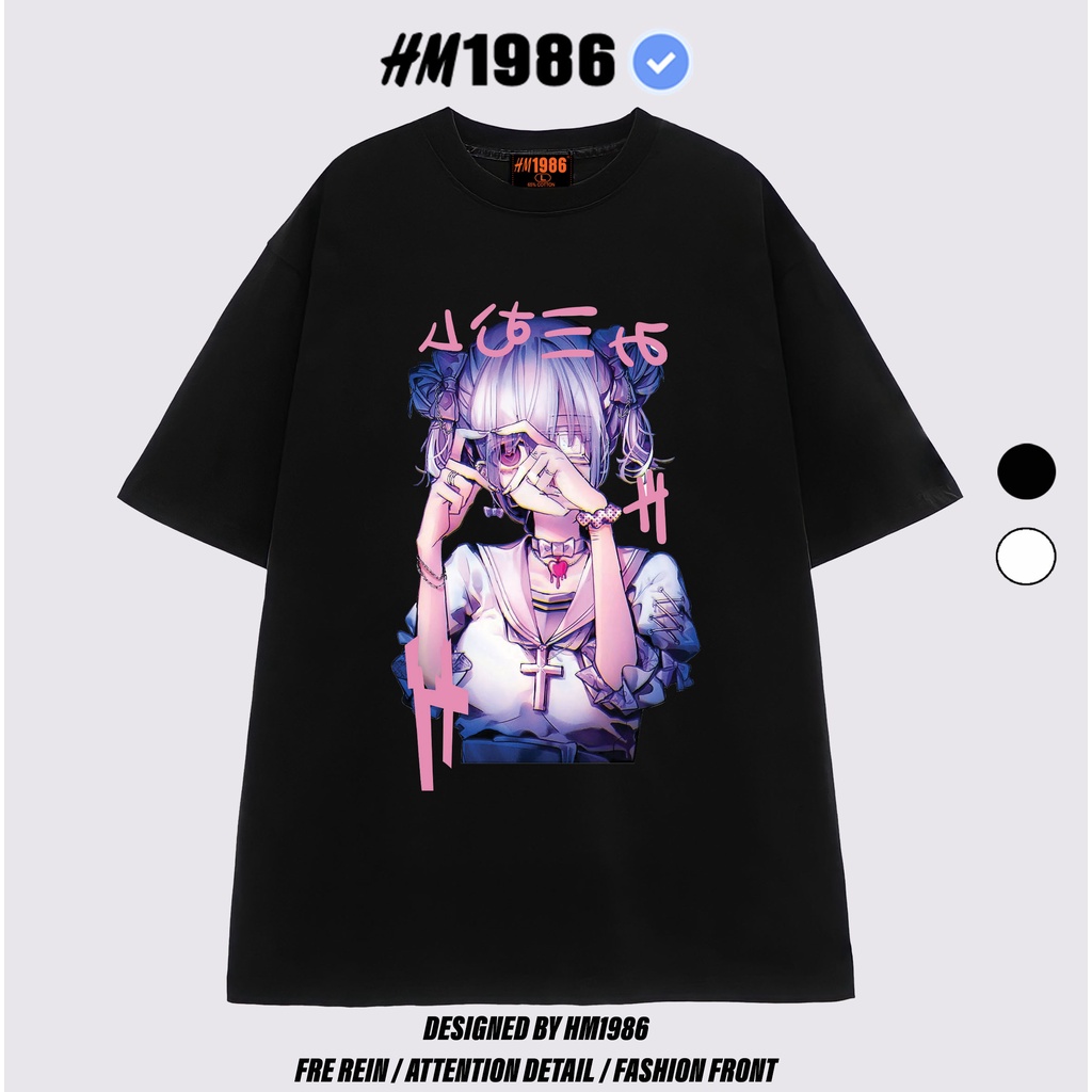 Áo thun tay lỡ form rộng unisex HM1986 3110