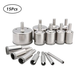 Bộ 10 15 mũi khoét gạch men , mũi khoét thủy tinh ,mũi khoét gạch gốm sứ