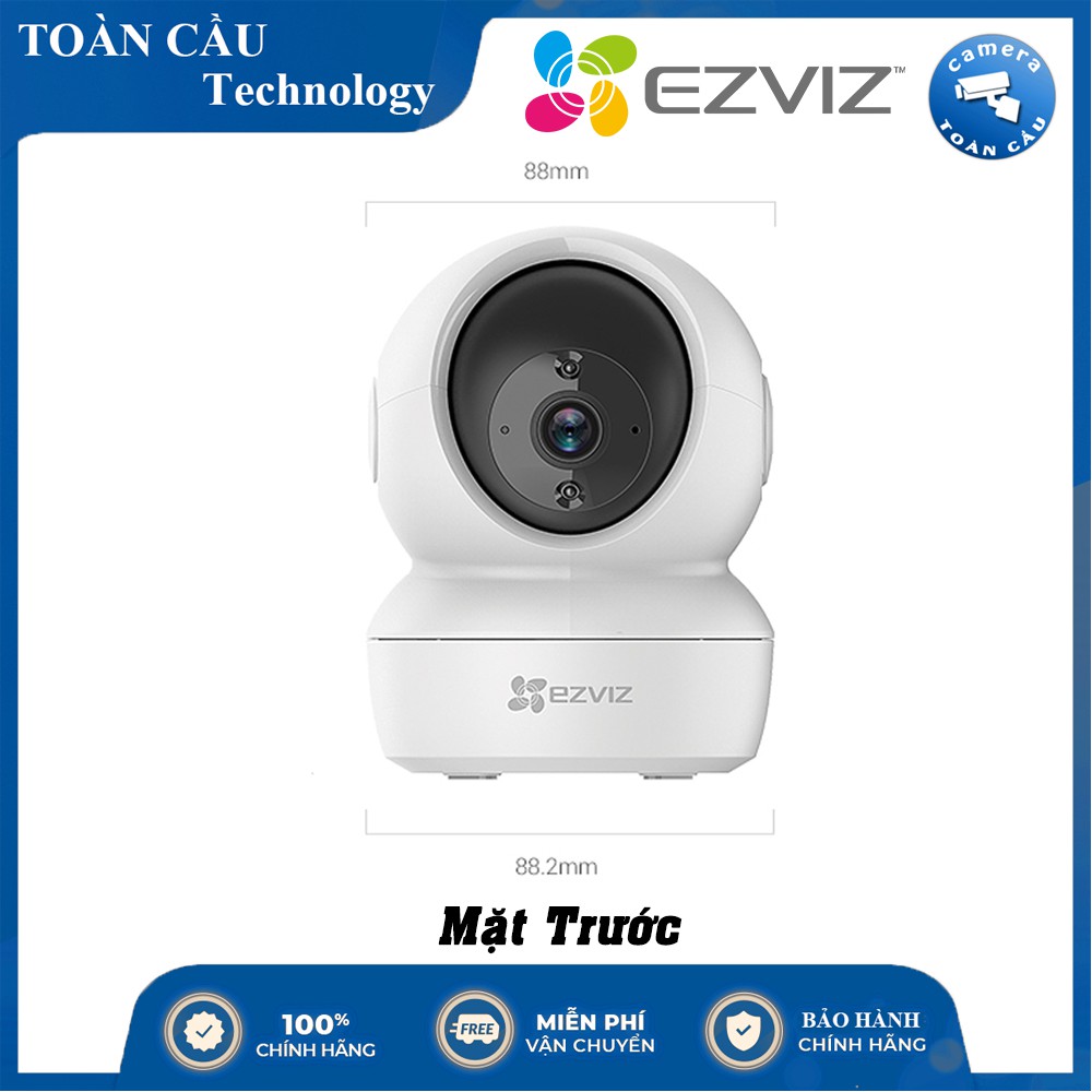 Camera Wifi Ezviz C6N 1080P 2.0MP - Camera Không Dây, 360 độ, Đàm Thoại 2 Chiều, thẻ 32GB/64GB/128GB