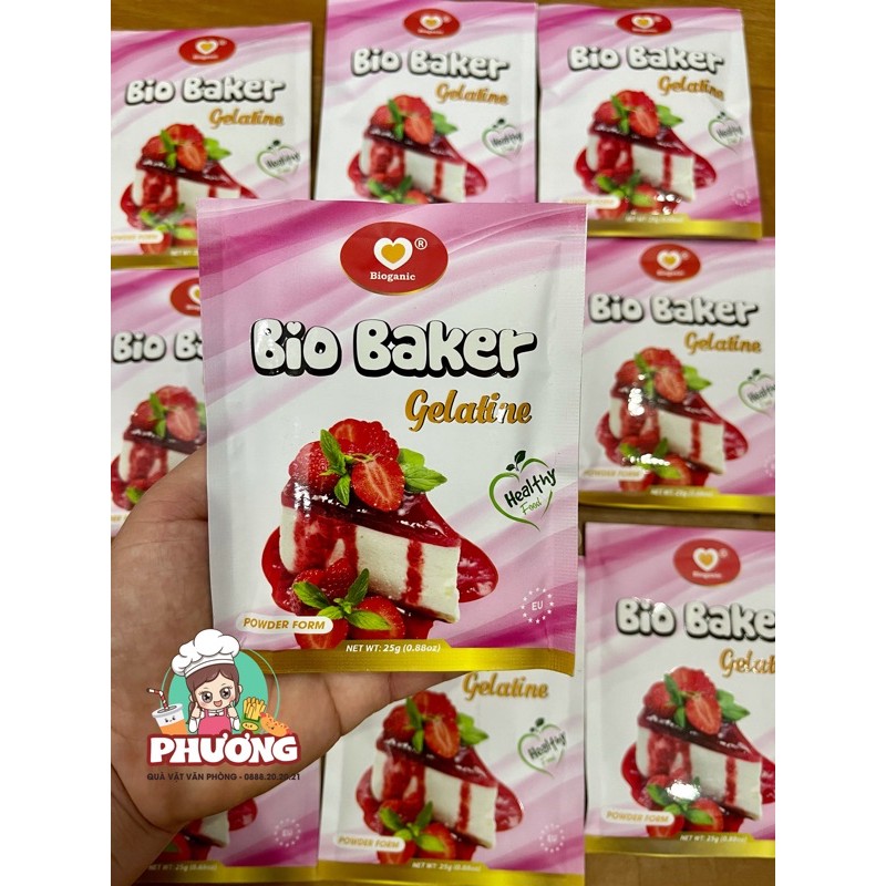 Bột Gelatine Bio Baker 25gr