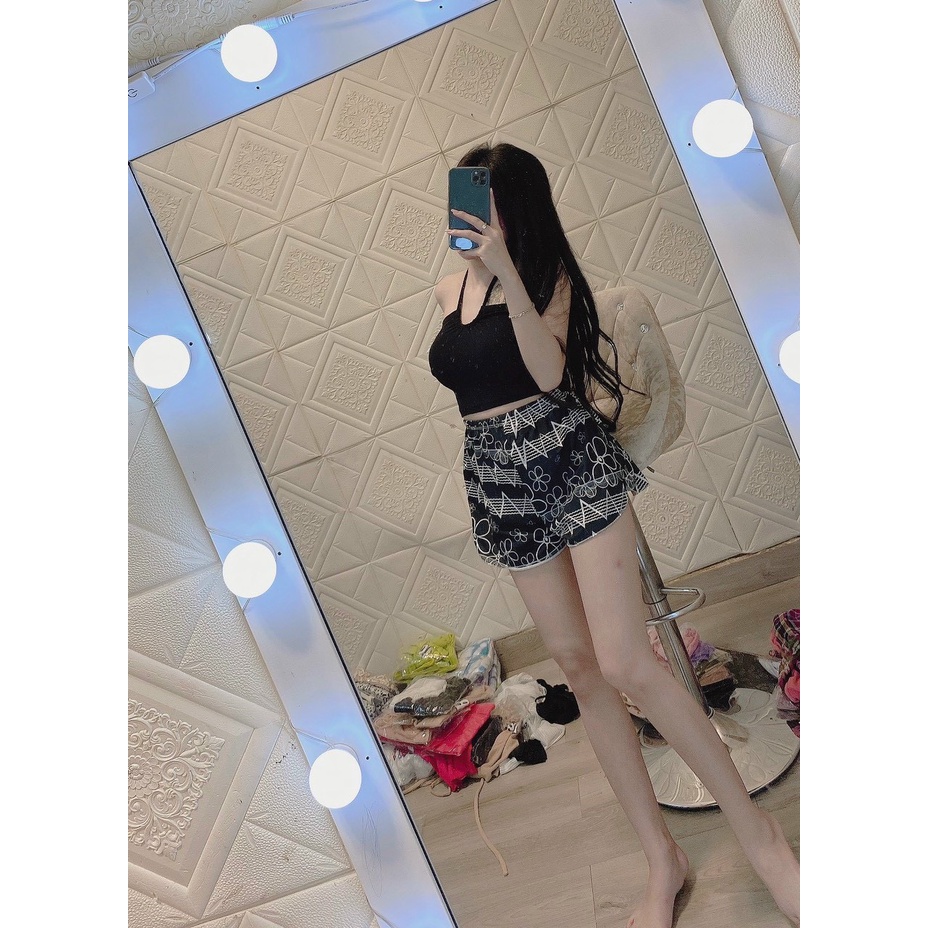 quần thun họa tiết xinh ảnh thật tv