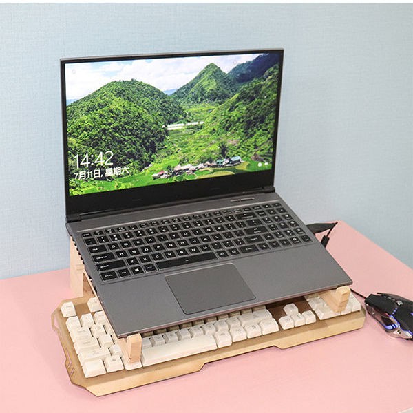 Giá Đỡ Laptop Bằng Gỗ Làm Mát Tiện Dụng