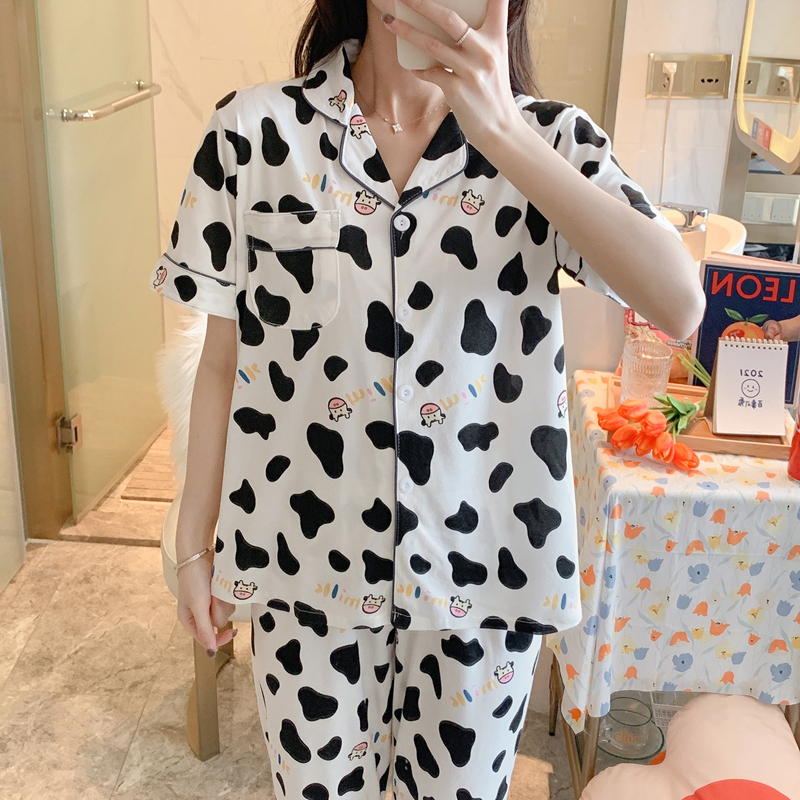 Bộ Đồ Ngủ Dài Tay In Họa Tiết Động Vật Xinh Xắn Dành Cho Nữ | BigBuy360 - bigbuy360.vn