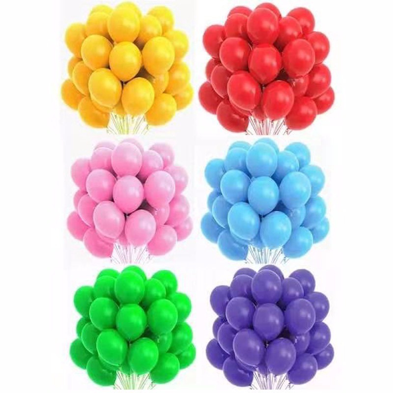 Bộ 20 Bong Bóng 12 inch plus latex Dày Dùng Trang Trí Tiệc Cưới Sinh Nhật