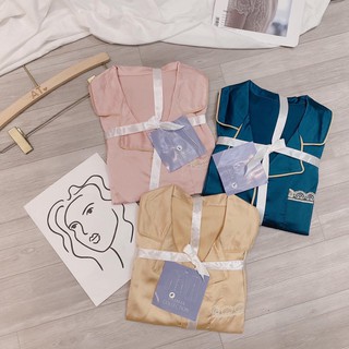 BN132- BỘ LỤA ĐÙI PHỐI REN 3 MÀU