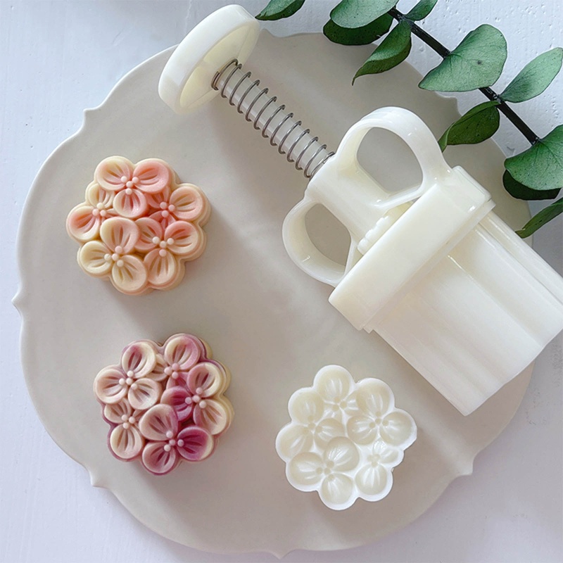 Khuôn Nhựa Làm Bánh Trung Thu Hình Hoa Mộc Lan DIY