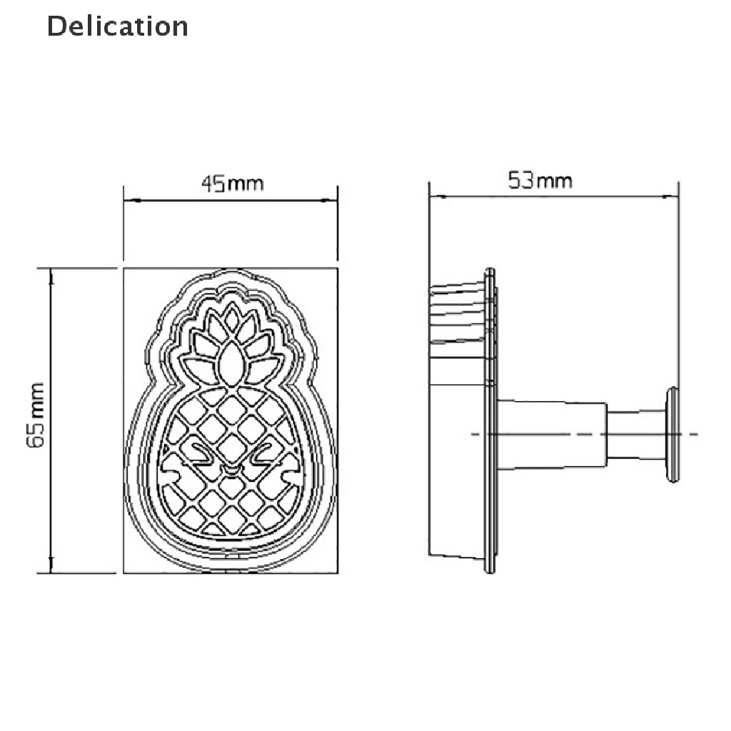 Khuôn Cắt Bánh Quy Hình Quả Dứa