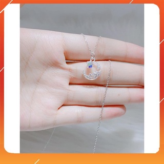 Dây chuyền bạc nữ,dây mặt đính đá