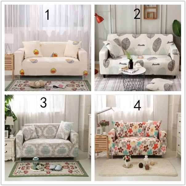 Bộ 4 Bọc Ghế Sofa Màu Trơn