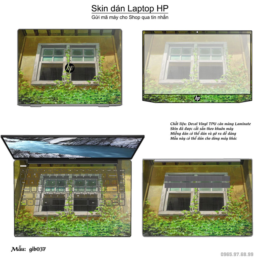 Skin dán Laptop HP in hình Ghibli Nhật Bản (inbox mã máy cho Shop)