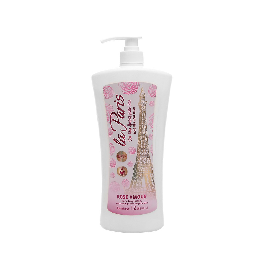 Sữa tắm la Paris Rose Amour tinh chất hoa hồng 1.2 lít