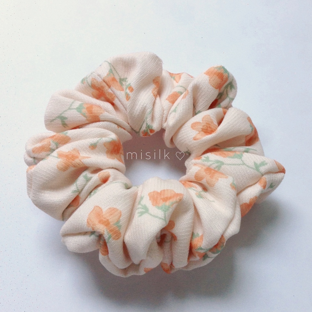 Linen srunchies | dây cột tóc vải xinh | misilk misilk ♡