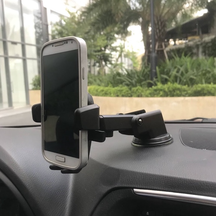 Giá đỡ điện thoại ô tô gắn taplo xoay 360 độ, kẹp điện thoại ô tô DT05