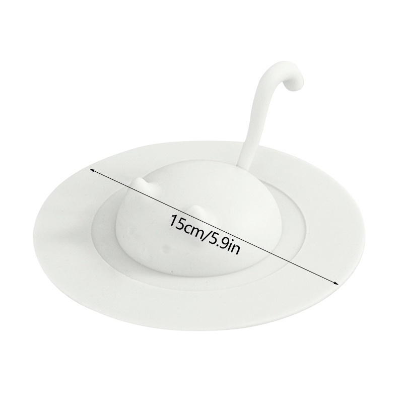 Miếng Chặn Cống Thoát Nước Bằng Cao Su Hình Hoạt Hình Có Tay Cầm Cho Phòng Tắm / Nhà Bếp