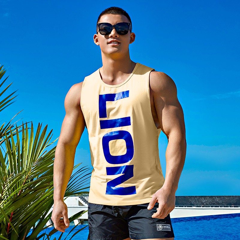 Áo phông nam ba lỗ thể thao LION TN105 nhiều màu sắc vải sợi tre tổng hợp trẻ trung phù hợp mọi giới tính