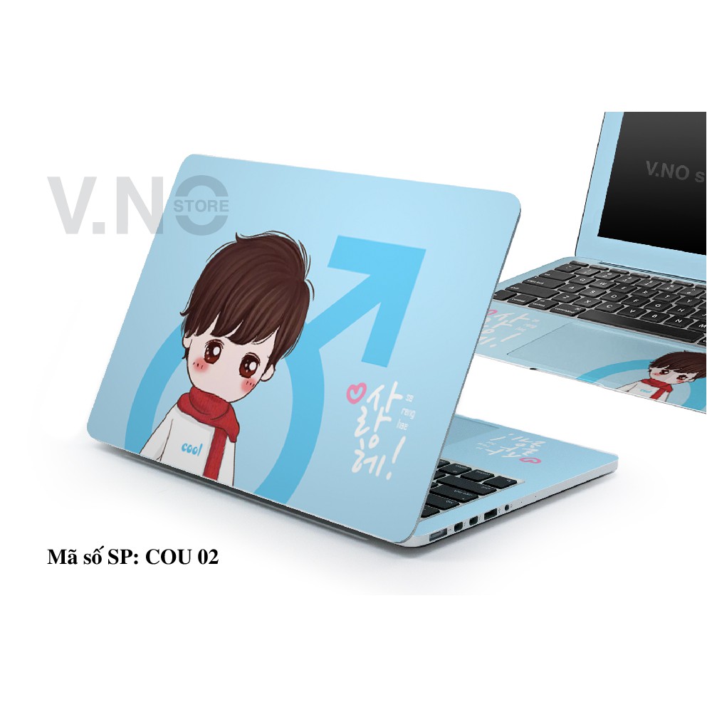 Skin dán Laptop V.NO SKIN - cặp đôi cao cấp cho các dòng laptop dell/acer/asus/lenovo/hp/macbook. . .