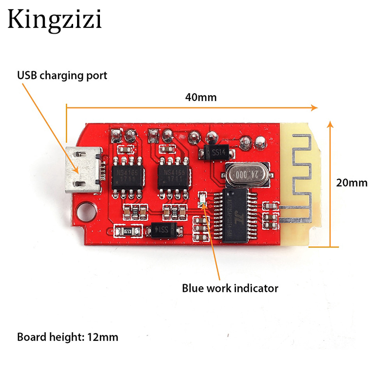 Bo Mạch Khuếch Đại Âm Thanh Bluetooth CT14 Micro Âm Thanh Nổi 4.2 5VF Cổng Sạc 5W+5W Dành Cho Hộp Tăng Âm Không Tải